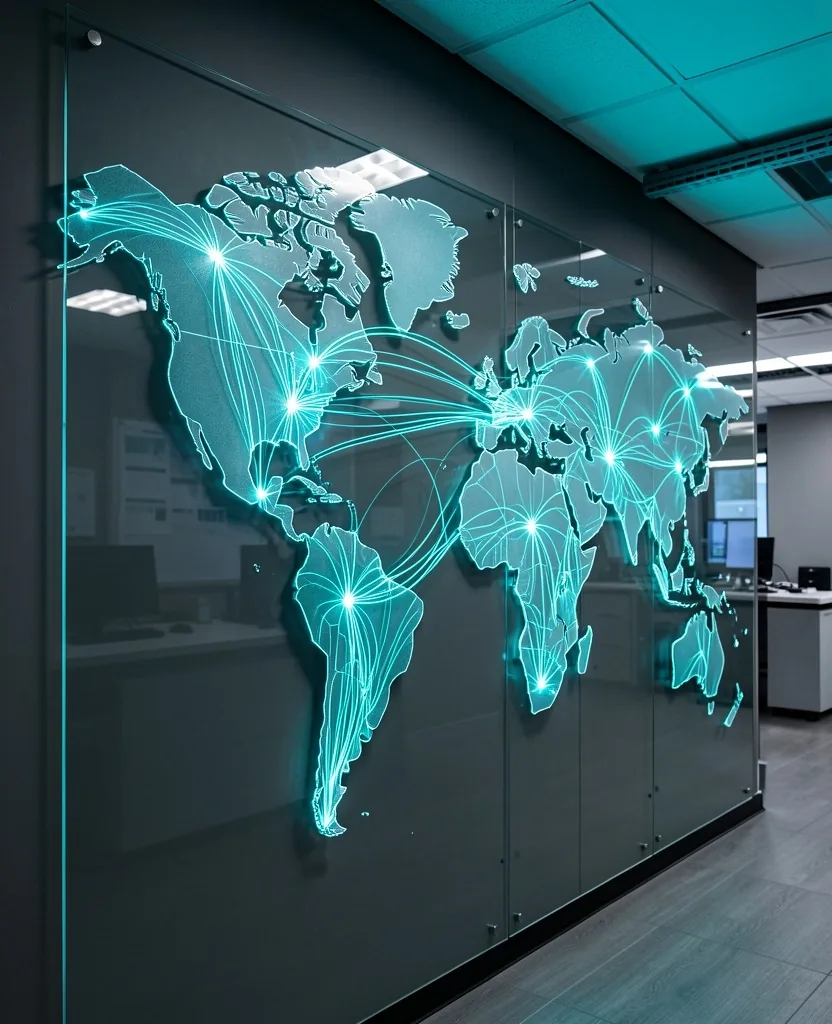Optical data paths visualization